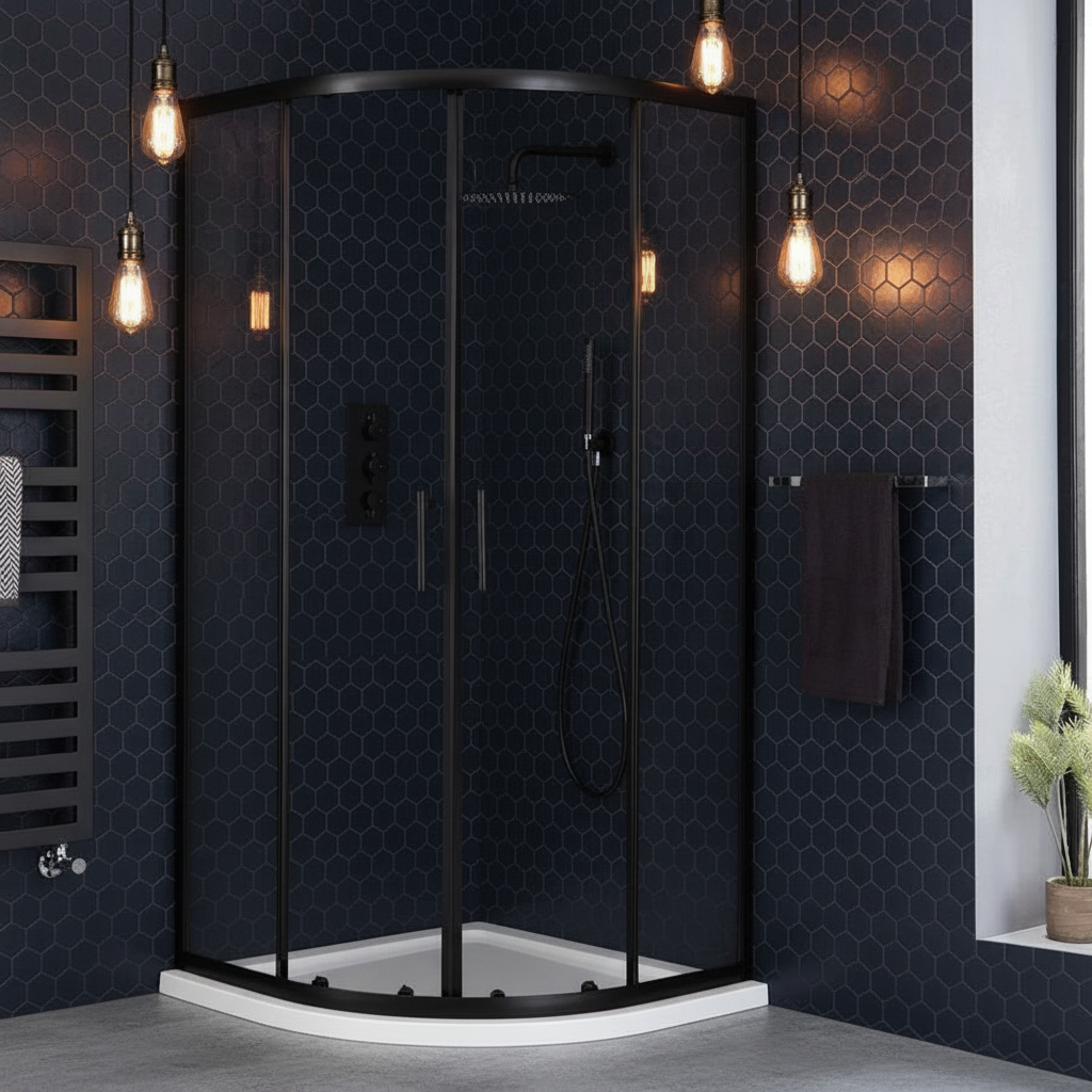 Black Quadrant Shower Enclosure