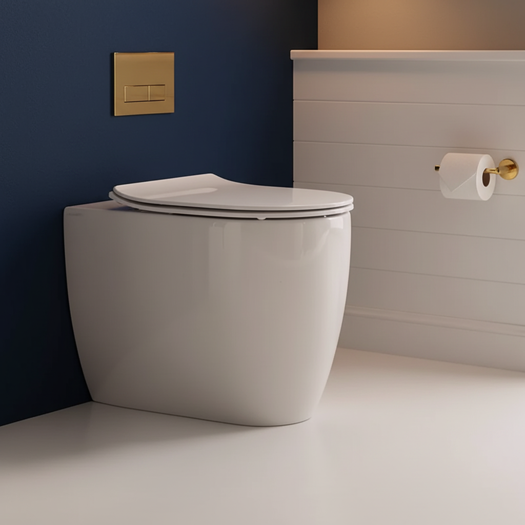 Round Ceramic Floor Toilet