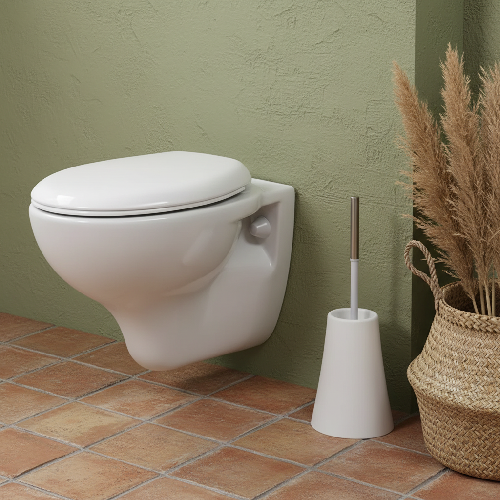 Round Ceramic Wall Mount Toilet