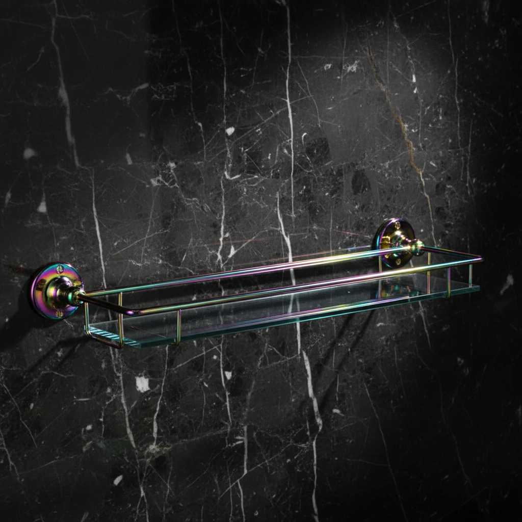 Glass Bathroom Shelf