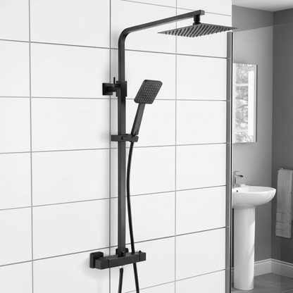 Modern Thermostatic Square Bar Shower