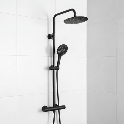 Modern Thermostatic Round Bar Shower