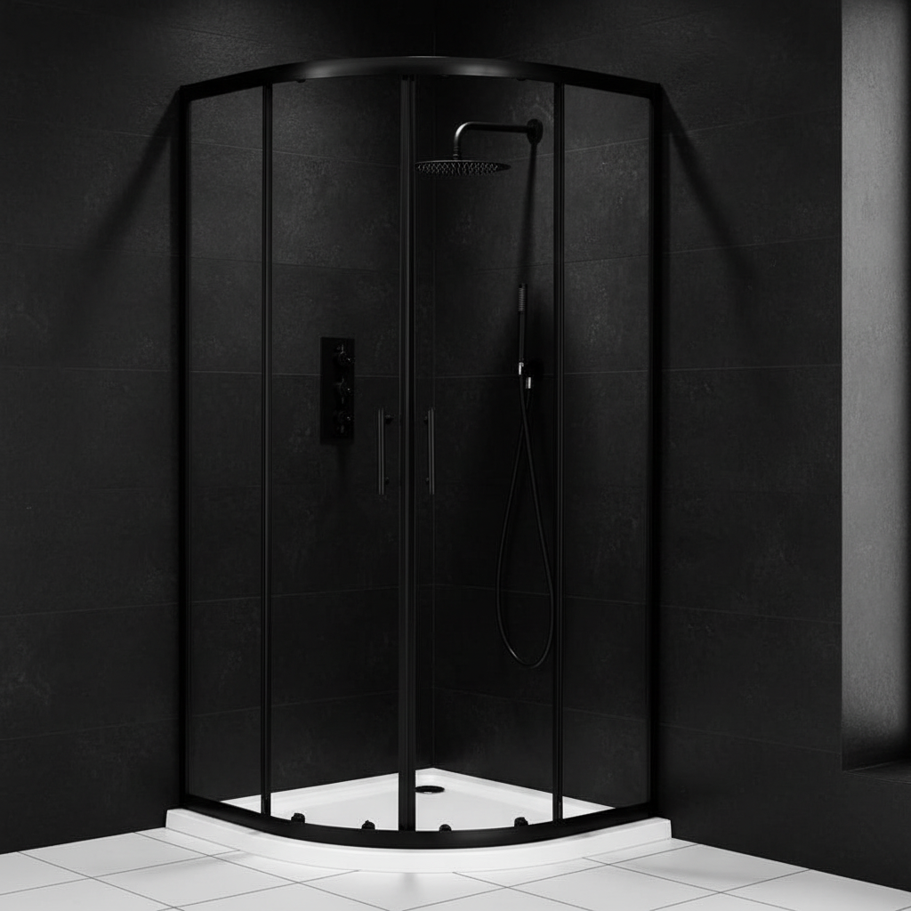 Black Quadrant Shower Enclosure