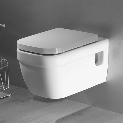 White Ceramic Wall Mount Toilet