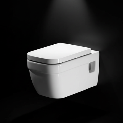 White Ceramic Wall Mount Toilet