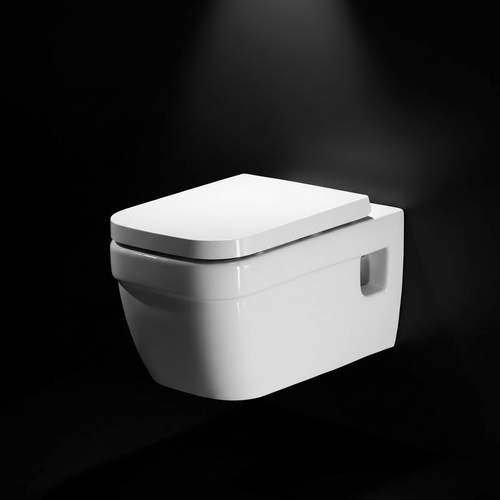 White Ceramic Wall Mount Toilet