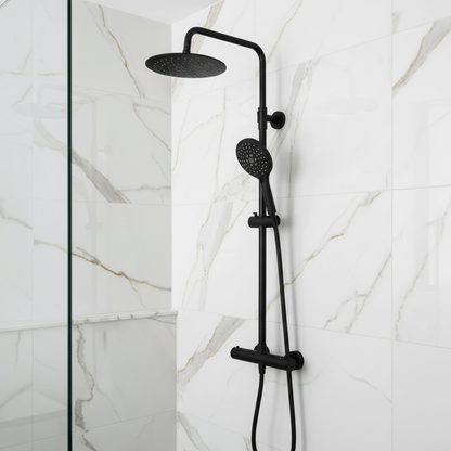 Modern Thermostatic Round Bar Shower
