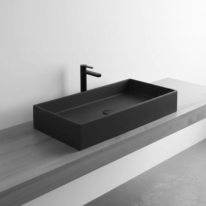 Matte Black Ceramic Sink