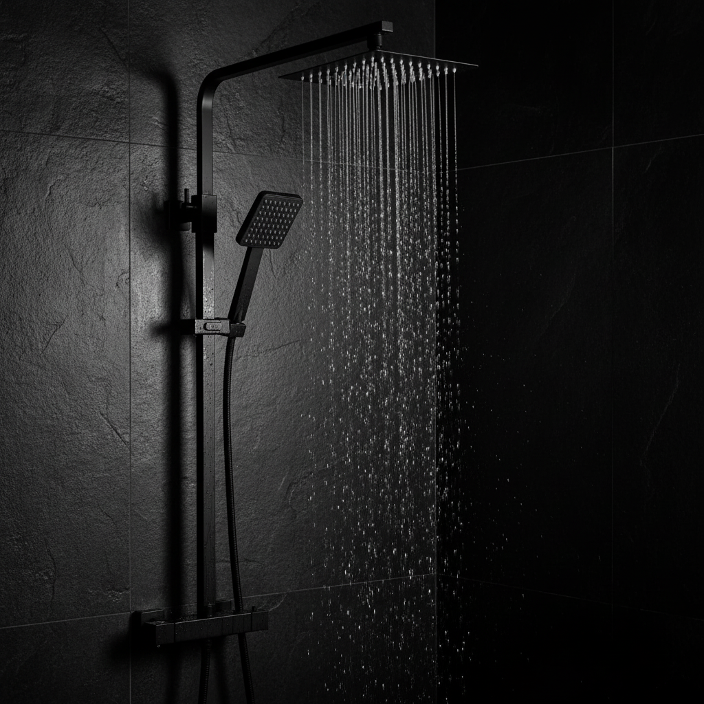Modern Thermostatic Square Bar Shower