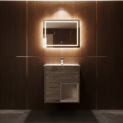 Wall Hang Open Shelf Vanity