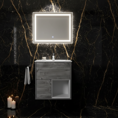 Wall Hang Open Shelf Vanity