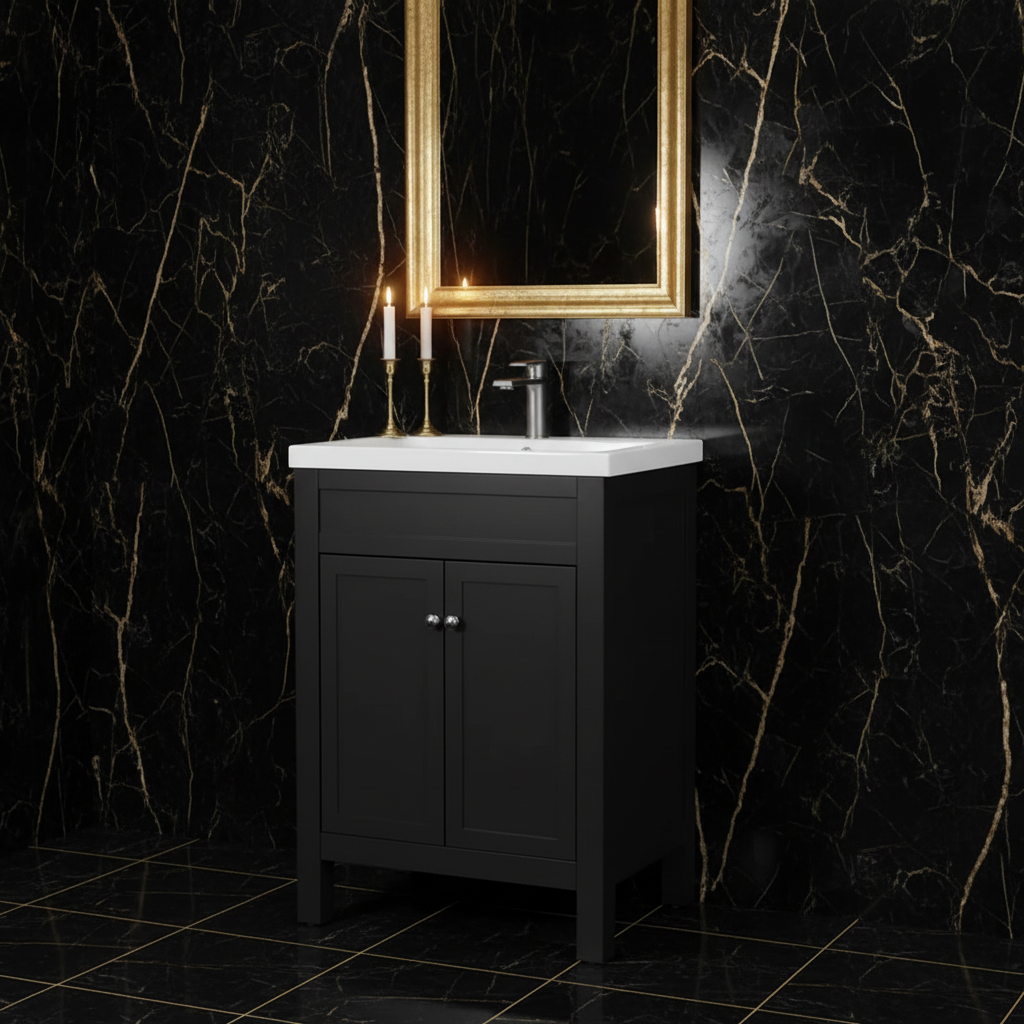Light Grey Traditional Vanity