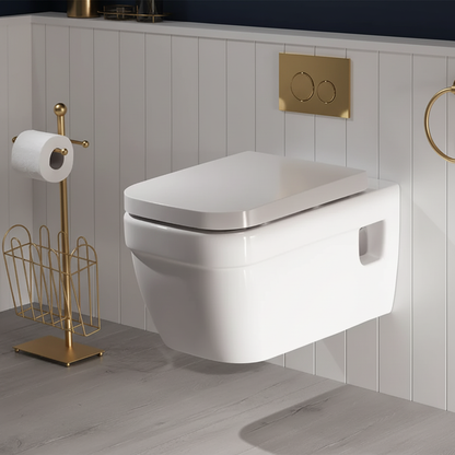 White Ceramic Wall Mount Toilet
